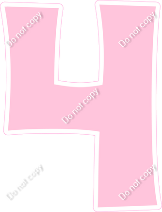 KG 30" Individuals - Flat Baby Pink 4