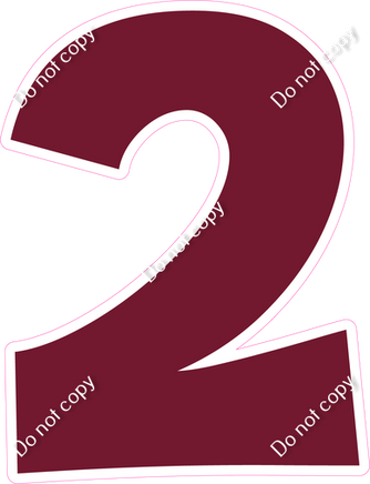 KG 30" Individuals - Flat Burgundy 2