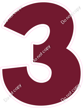 KG 30" Individuals - Flat Burgundy 3