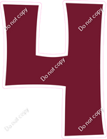 KG 30" Individuals - Flat Burgundy 4