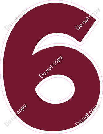 KG 30" Individuals - Flat Burgundy 6