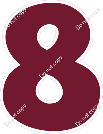 KG 30" Individuals - Flat Burgundy 8