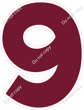 KG 30" Individuals - Flat Burgundy 9