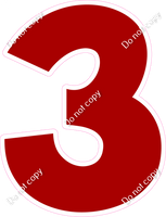 KG 30" Individuals - Flat Crimson 3