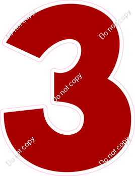 KG 30" Individuals - Flat Crimson 3