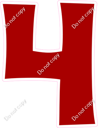 KG 30" Individuals - Flat Crimson 4