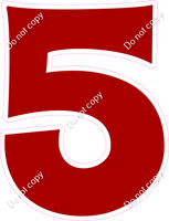 KG 30" Individuals - Flat Crimson 5