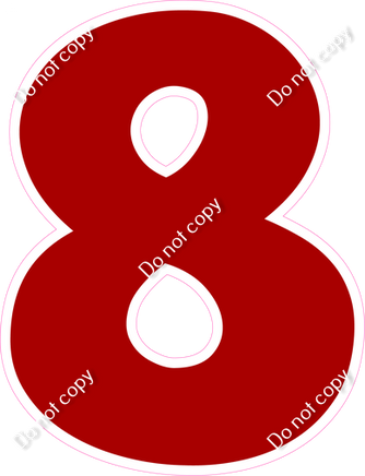 KG 30" Individuals - Flat Crimson 8