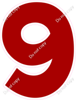 KG 30" Individuals - Flat Crimson 9