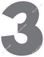 KG 30" Individuals - Flat Grey 3