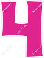 KG 30" Individuals - Flat Hot Pink 4