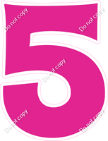 KG 30" Individuals - Flat Hot Pink 5