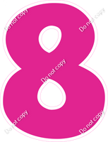 KG 30" Individuals - Flat Hot Pink 8