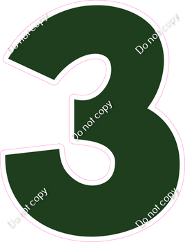 KG 30" Individuals - Flat Hunter Green 3