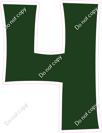 KG 30" Individuals - Flat Hunter Green 4