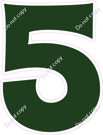 KG 30" Individuals - Flat Hunter Green 5