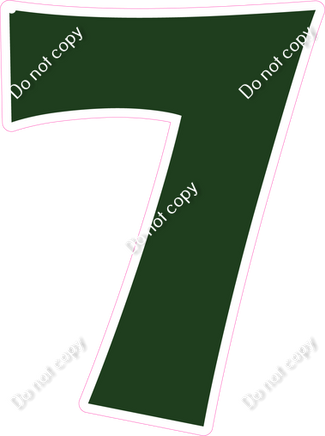 KG 30" Individuals - Flat Hunter Green 7