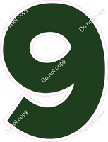 KG 30" Individuals - Flat Hunter Green 9