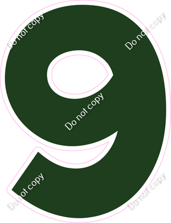 KG 30" Individuals - Flat Hunter Green 9