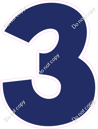 KG 30" Individuals - Flat Navy Blue 3