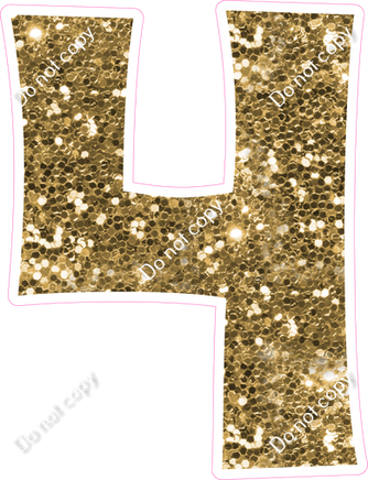 KG 30" Individuals - Gold Sparkle 4