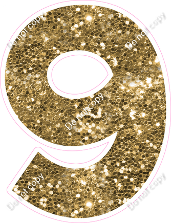 KG 30" Individuals - Gold Sparkle 9