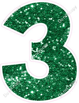 KG 30" Individuals - Green Sparkle 3