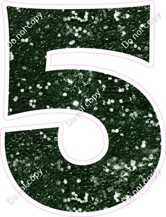 KG 30" Individuals - Hunter Green Sparkle 5