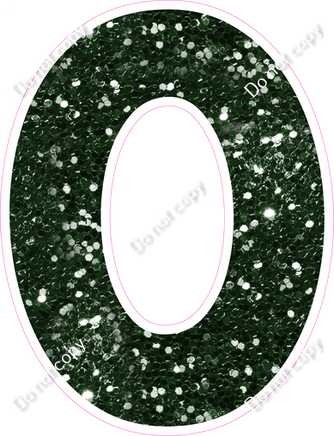 KG 30" Individuals - Hunter Green Sparkle