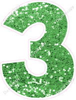 KG 30" Individuals - Lime Green Sparkle 3