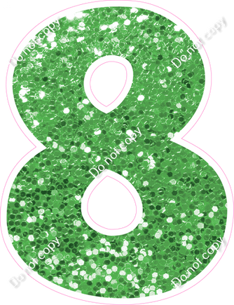 KG 30" Individuals - Lime Green Sparkle 8