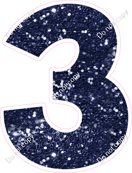 KG 30" Individuals - Navy Blue Sparkle 3