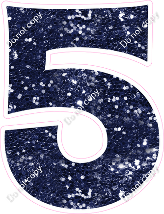 KG 30" Individuals - Navy Blue Sparkle 5