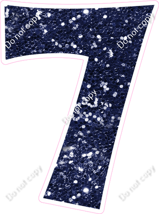 KG 30" Individuals - Navy Blue Sparkle 7