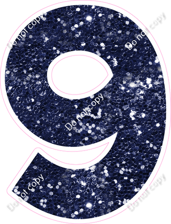 KG 30" Individuals - Navy Blue Sparkle 9