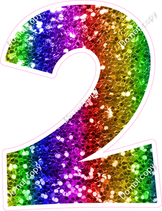 KG 30" Individuals - Rainbow Sparkle 2