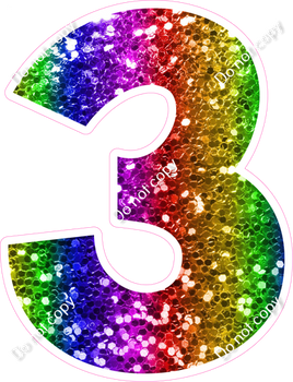 KG 30" Individuals - Rainbow Sparkle 3