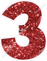 KG 30" Individuals - Red Sparkle 3