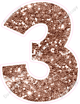 KG 30" Individuals - Rose Gold Sparkle 3