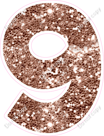 KG 30" Individuals - Rose Gold Sparkle 9