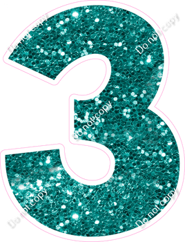 KG 30" Individuals - Teal Sparkle 3