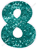 KG 30" Individuals - Teal Sparkle 8