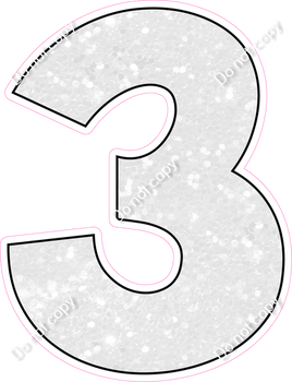 KG 30" Individuals - White Sparkle 3