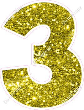 KG 30" Individuals - Yellow Sparkle 3