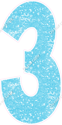 KG 47" Individuals - Baby Blue Sparkle 3