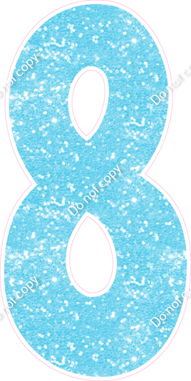 KG 47" Individuals - Baby Blue Sparkle 8