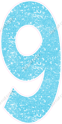 KG 47" Individuals - Baby Blue Sparkle 9