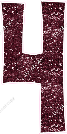 KG 47" Individuals - Burgundy Sparkle 4