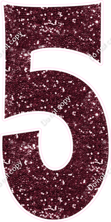 KG 47" Individuals - Burgundy Sparkle 5