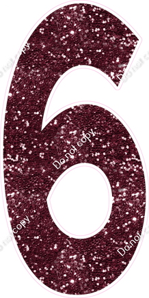 KG 47" Individuals - Burgundy Sparkle 6